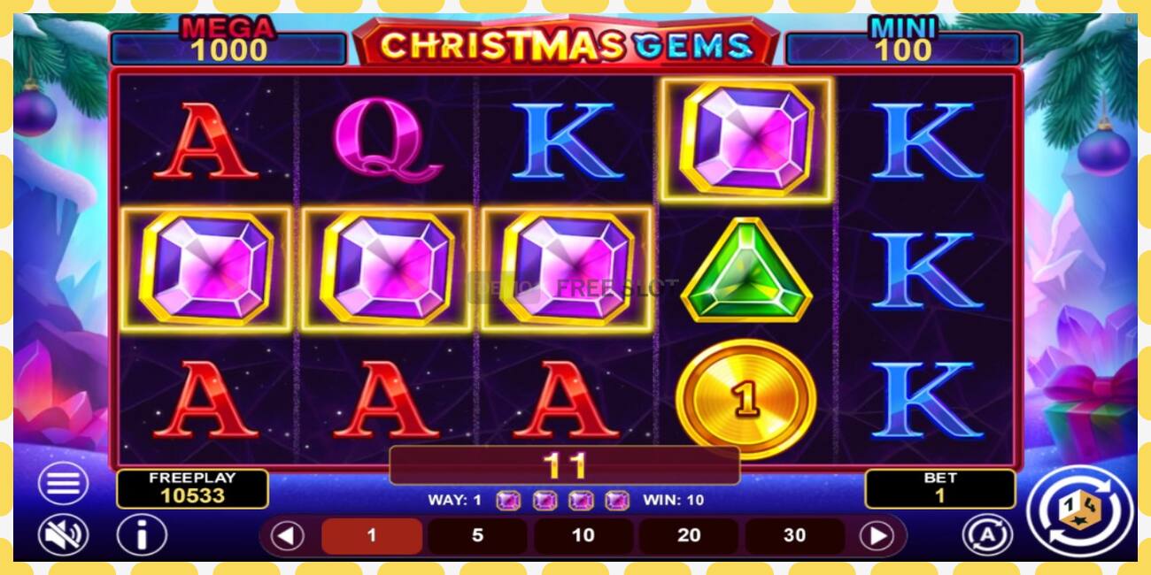 Demo pesa Christmas Gems Hold & Win tasuta ja ilma registreerimiseta, pilt - 1