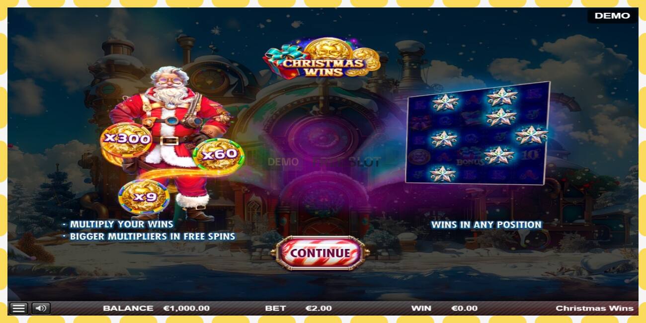 Υποδοχή επίδειξης Christmas Wins δωρεάν και χωρίς εγγραφή, εικόνα - 1