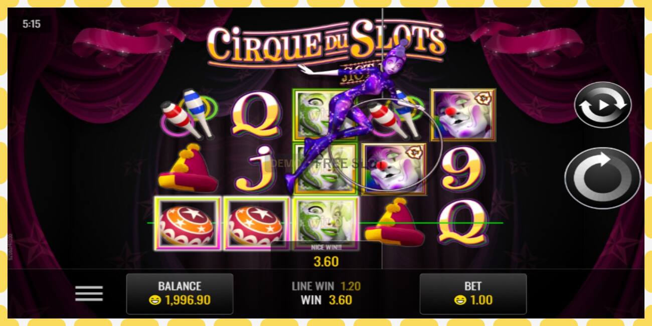 Demo slot Cirque du Slots free and without registration, picture - 1