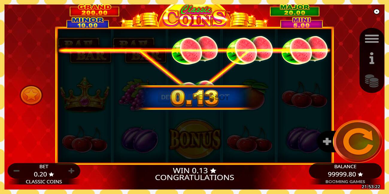 Slot demo Classic Coins gratuit și fără înregistrare, imagine - 1