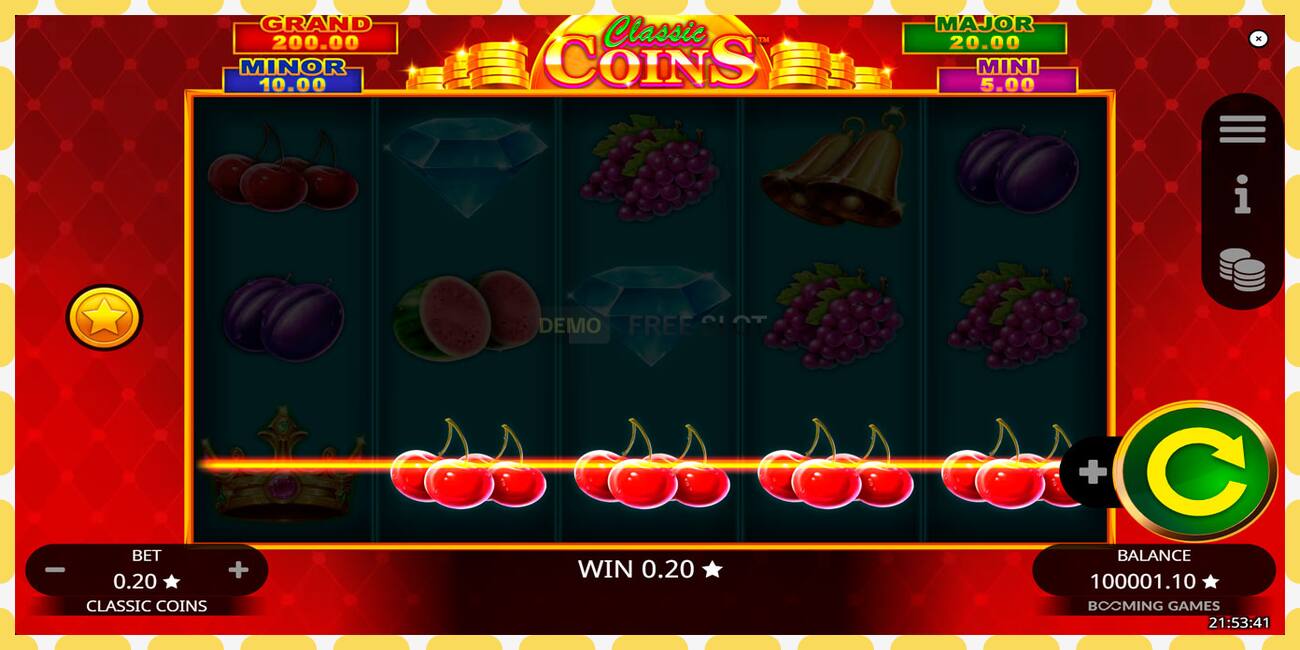 Slot demo Classic Coins gratuit și fără înregistrare, imagine - 1