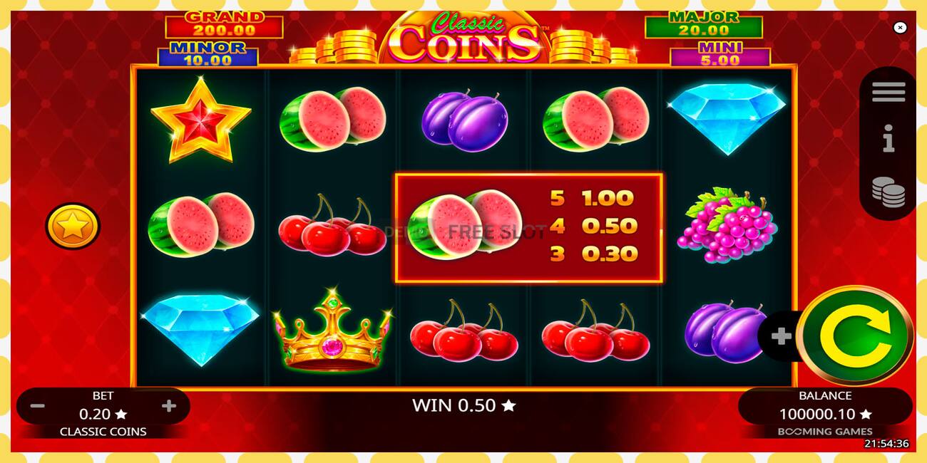 Slot demo Classic Coins gratuit și fără înregistrare, imagine - 1