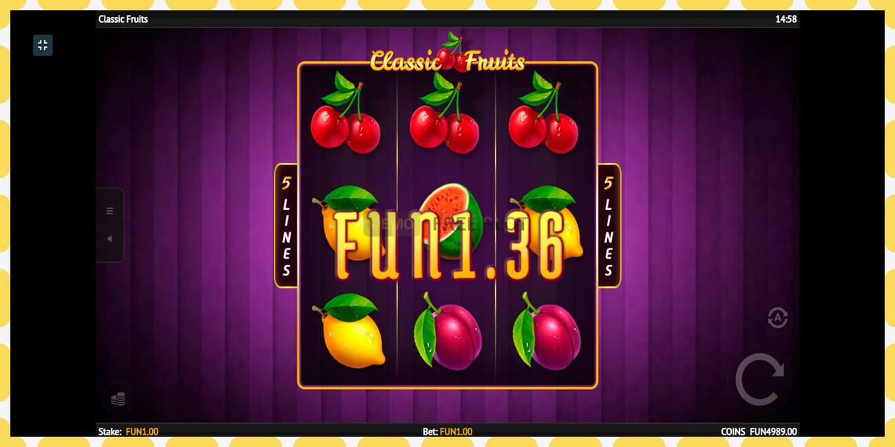 Demo slot Classic Fruit free and without registration, picture - 1