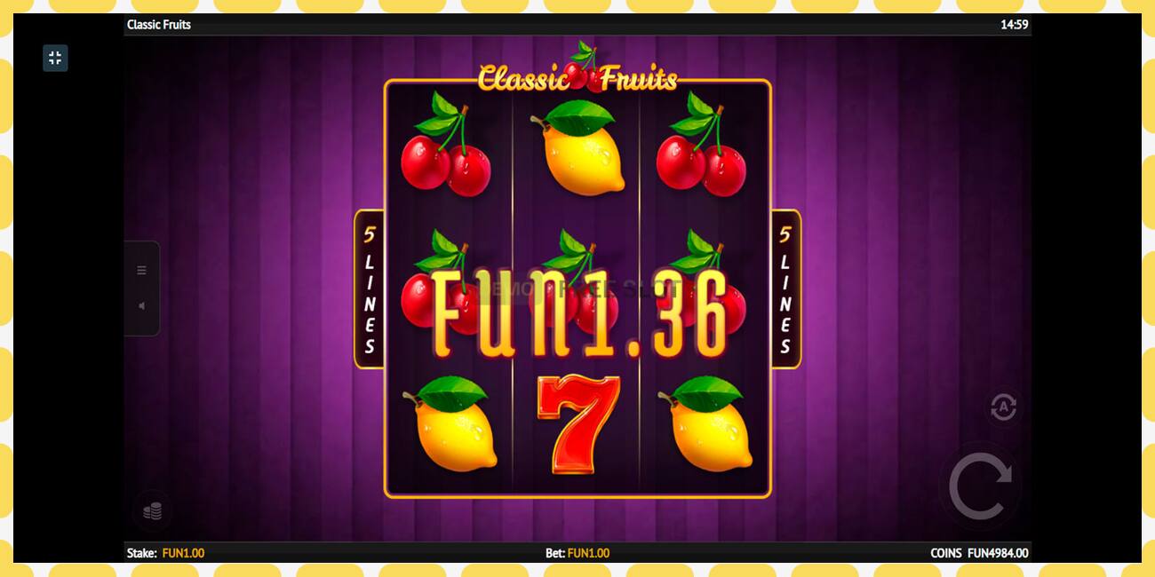 Demo slot Classic Fruit free and without registration, picture - 1