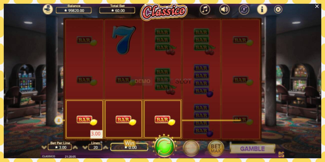 Demo slot Classico free and without registration, picture - 1