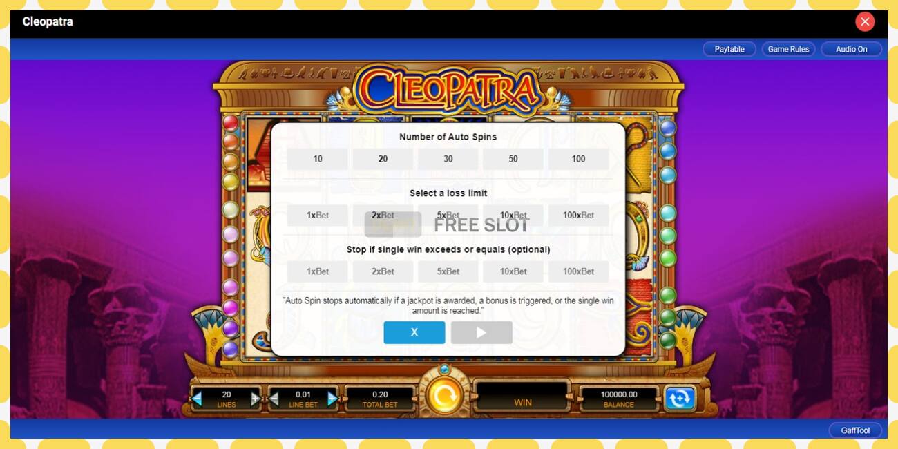 Demo slot Cleopatra free and without registration, picture - 1