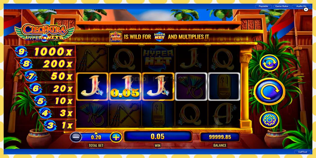 Demo slot Cleopatra Hyper Hits ingyenes és regisztráció nélkül, kép - 1