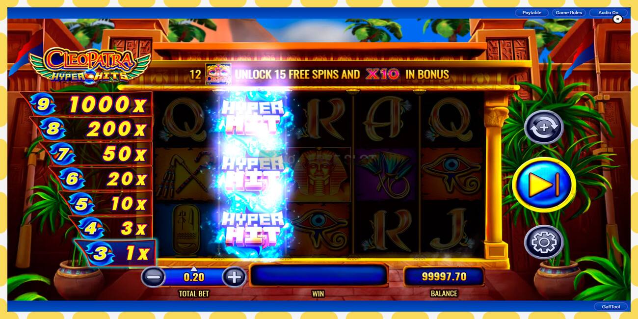 Demo slot Cleopatra Hyper Hits ingyenes és regisztráció nélkül, kép - 1