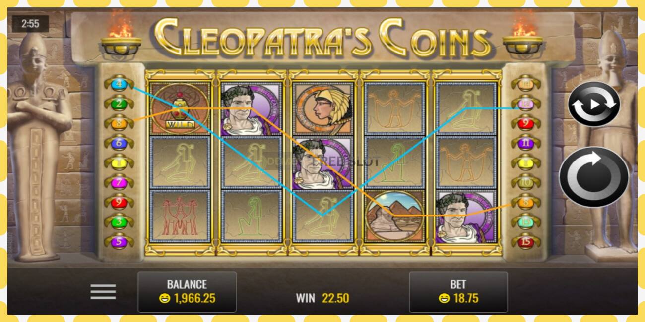 Demo rifa Cleopatra’s Coins ókeypis og án skráningar, mynd - 1