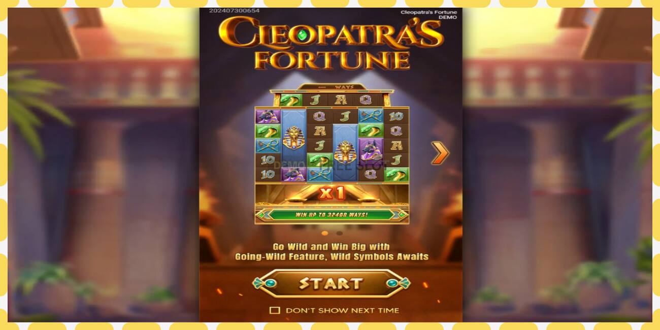 Demo slot Cleopatras Fortune free and without registration, picture - 1