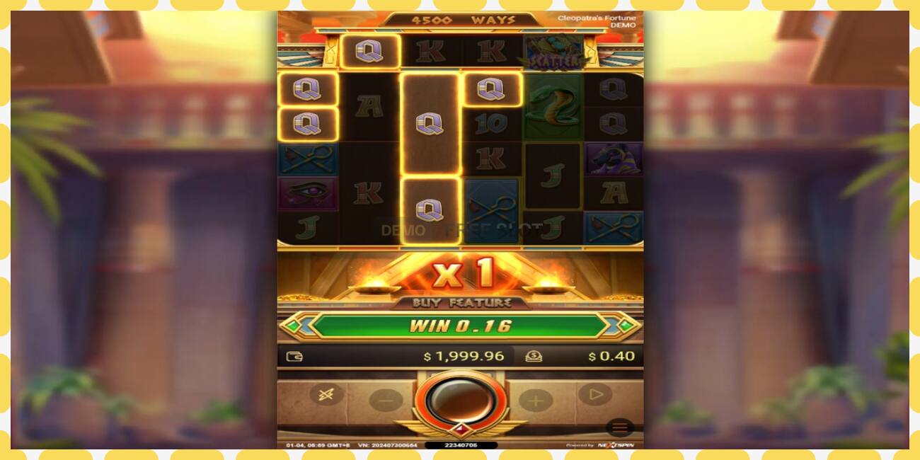 Demo slot Cleopatras Fortune free and without registration, picture - 1