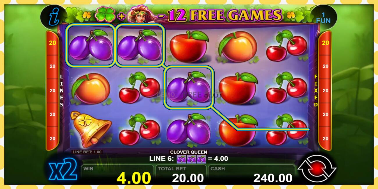 Demo slot Clover Queen free and without registration, picture - 1