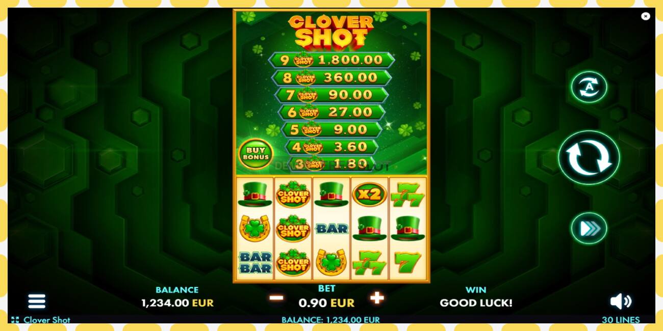 Demo slot Clover Shot free and without registration, picture - 1