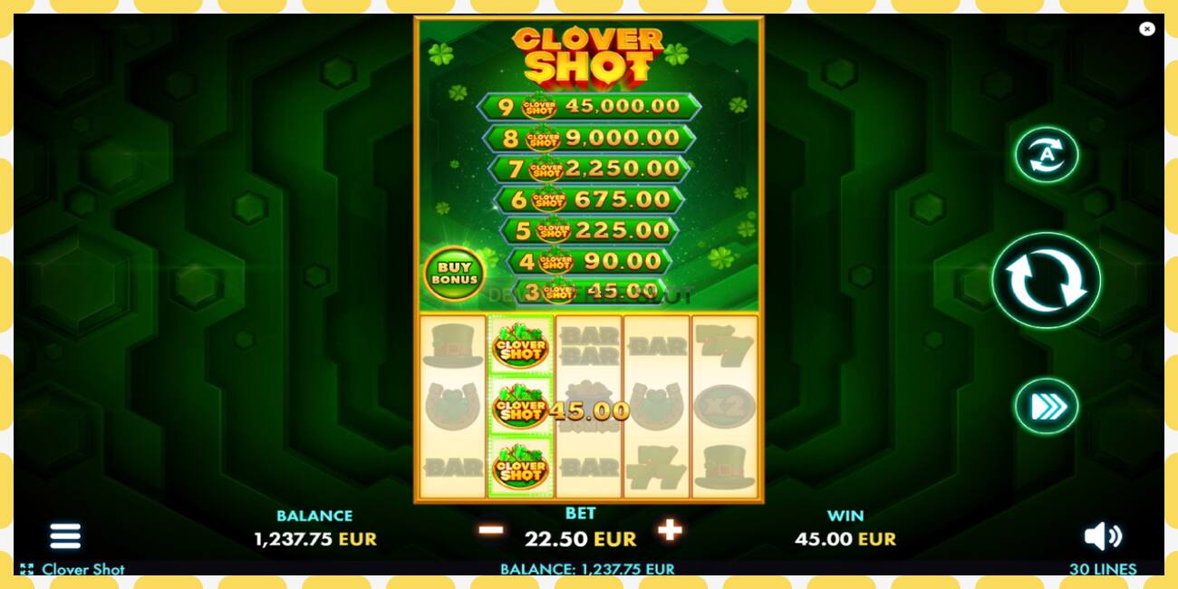 Demo slot Clover Shot free and without registration, picture - 1