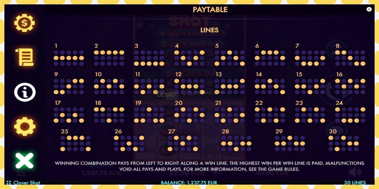 Demo slot Clover Shot free and without registration, picture - 1