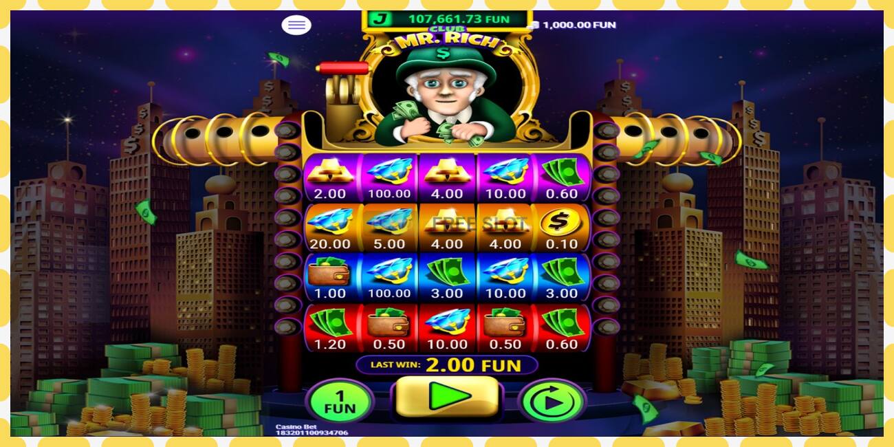 Demo slot Club Mr. Rich free and without registration, picture - 1