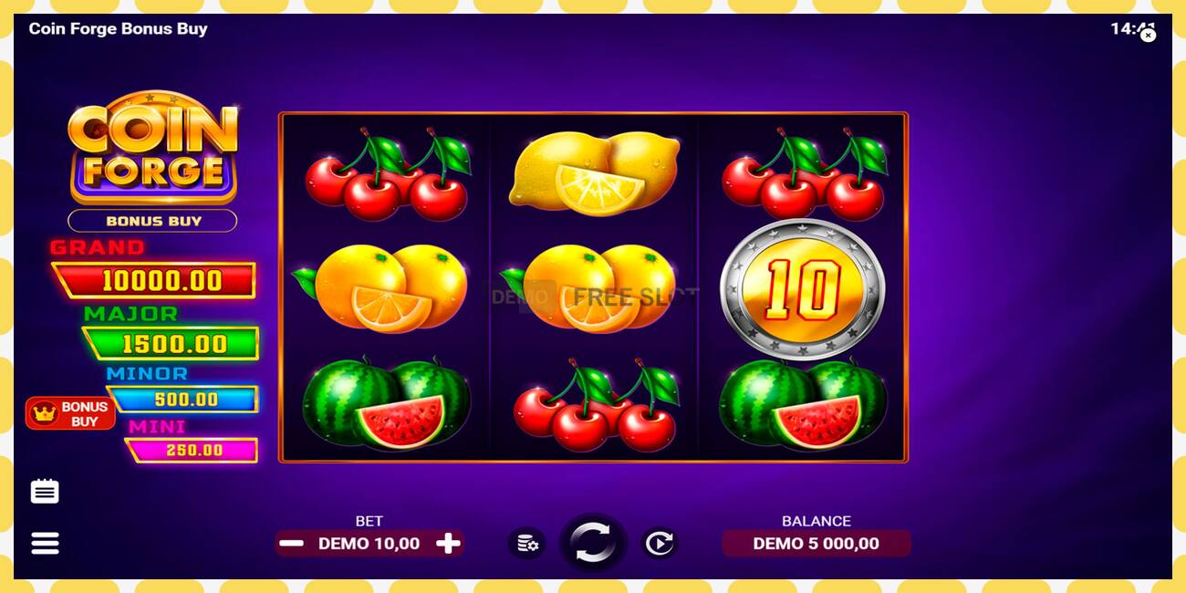 Slot dimostrativo Coin Forge Bonus Buy gratuito e senza registrazione, immagine - 1