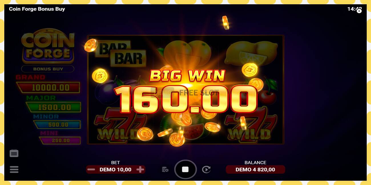 Slot dimostrativo Coin Forge Bonus Buy gratuito e senza registrazione, immagine - 1