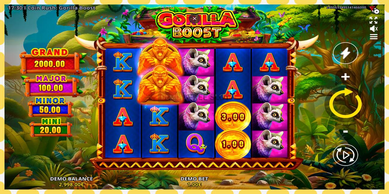 Demo slot Coin Rush: Gorilla Boost free and without registration, picture - 1