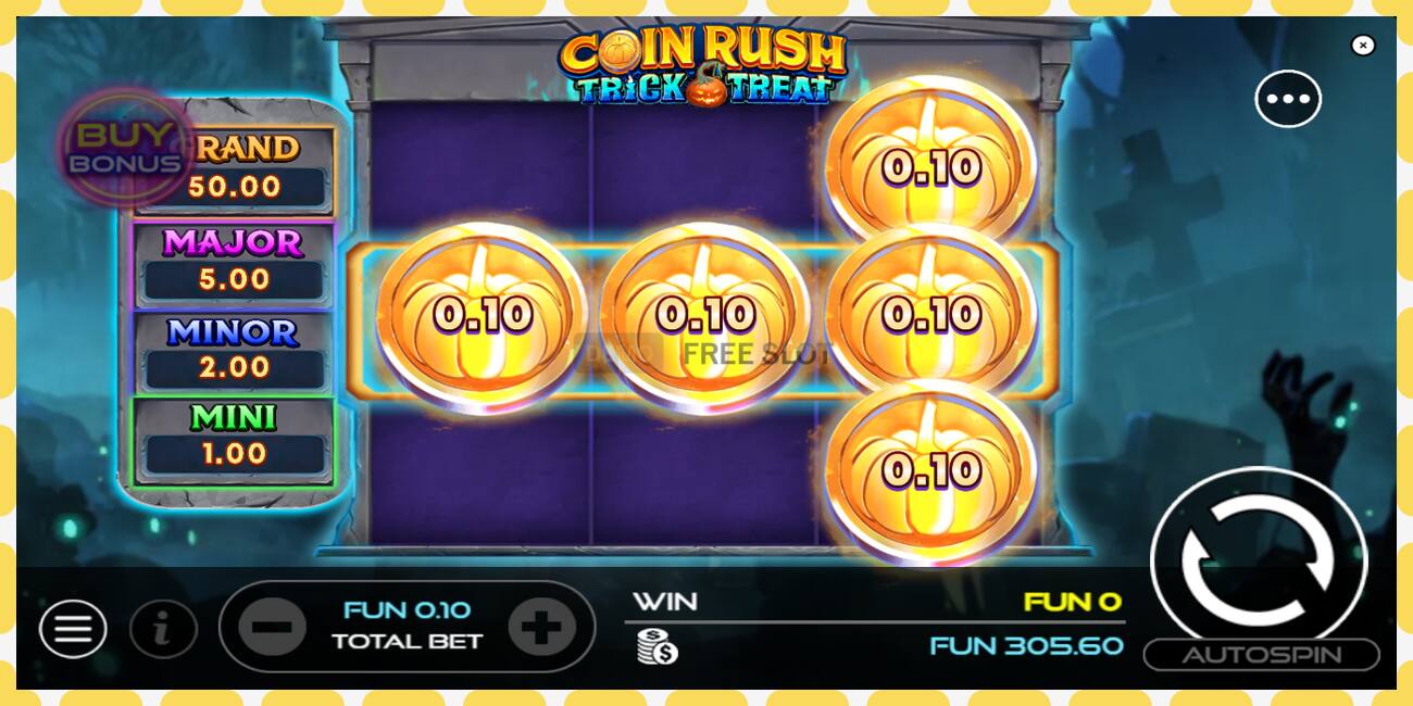 Gniazdo demonstracyjne Coin Rush: Trick o Treat bezpłatnie i bez rejestracji, zdjęcie - 1