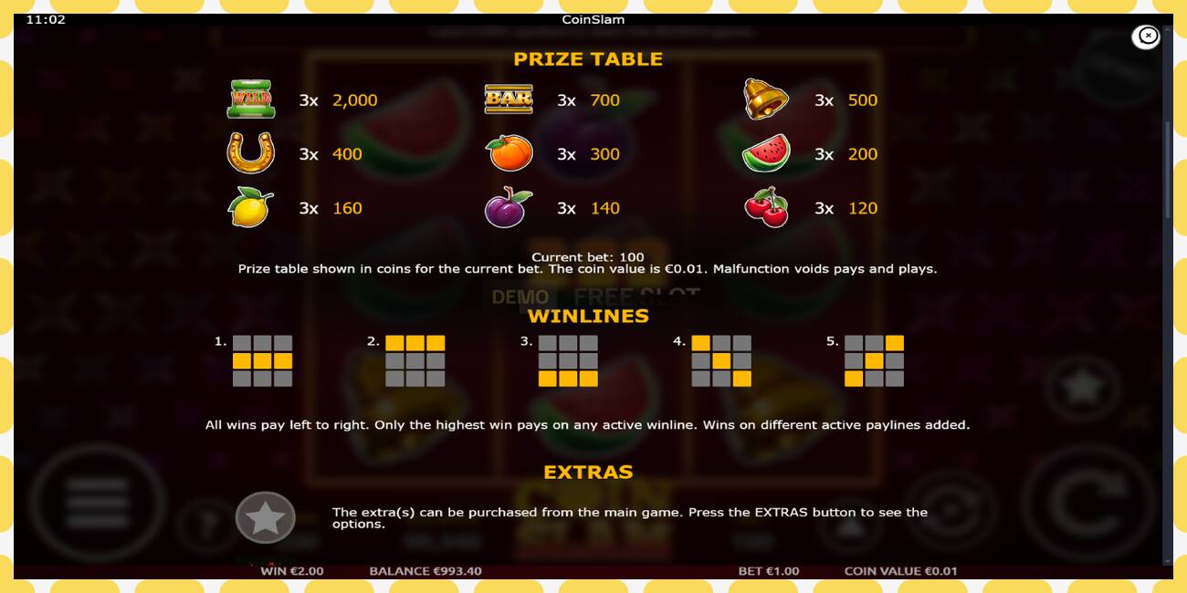 Demo slot Coin Slam free and without registration, picture - 1