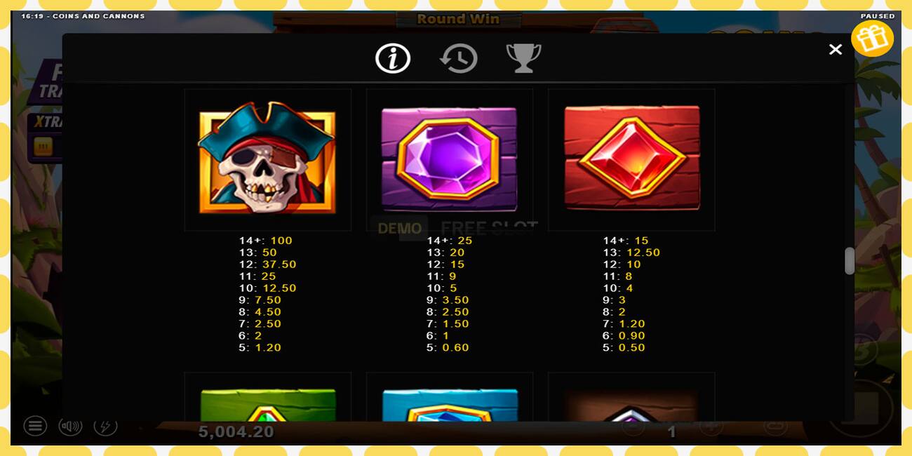 Demo slot Coins and Cannons free and without registration, picture - 1