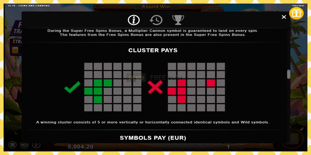 Demo slot Coins and Cannons free and without registration, picture - 1