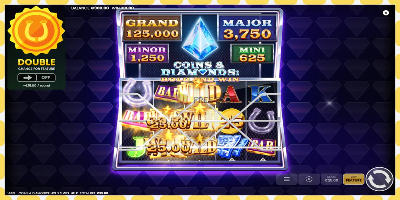 Demo yuvası Coins & Diamonds: Hold and Win ücretsiz ve kayıt olmadan, resim - 1