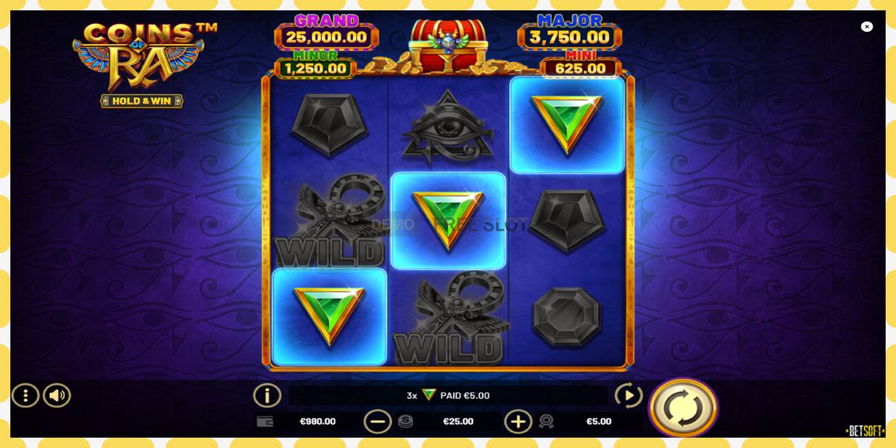 Slot demo Coins of Ra gratis dan tanpa registrasi, gambar - 1