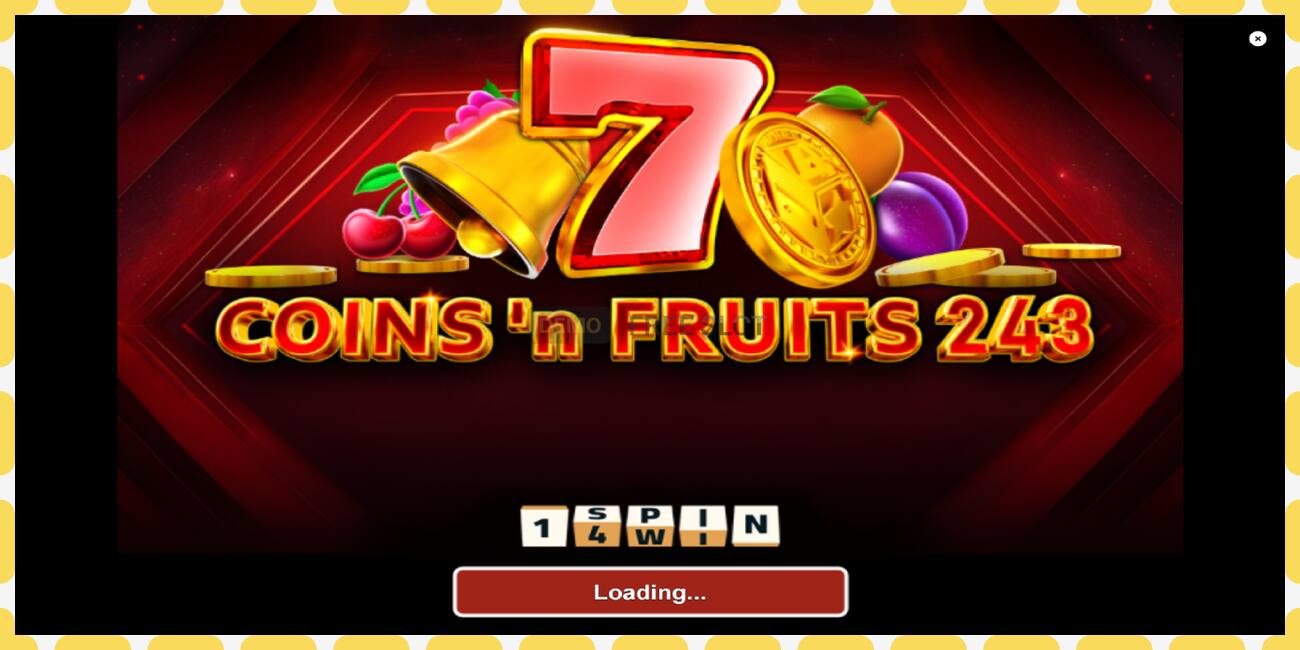 Demo-spor Coinsn Fruits 243 gratis og uten registrering, bilde - 1