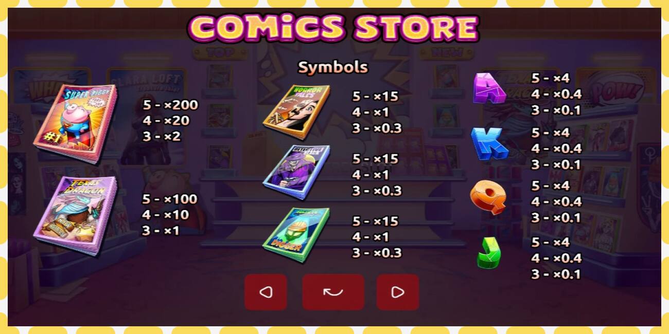 Demo-spor Comics Store gratis og uten registrering, bilde - 1