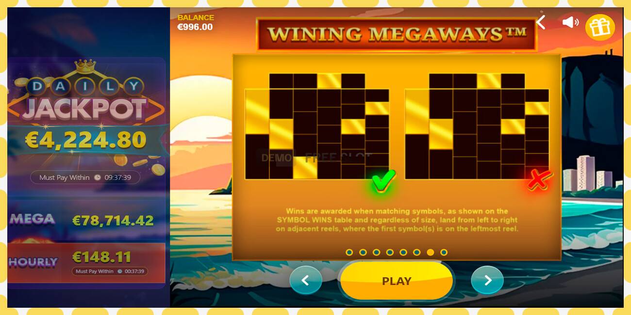 Demo slot Copacabana Megaways free and without registration, picture - 1