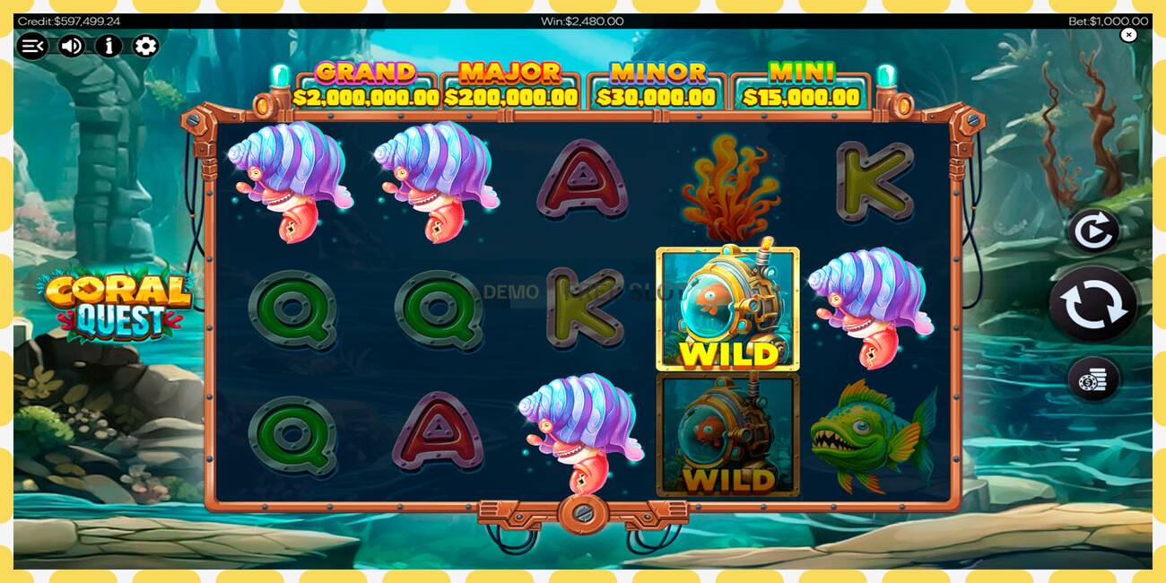 Demo lizdas Coral Quest nemokamai ir be registracijos, paveikslėlį - 1