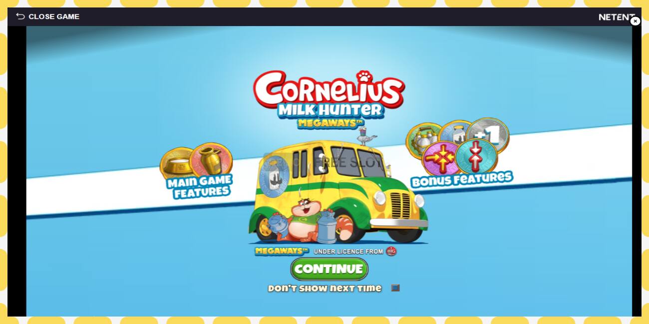 Demo slot Cornelius Milk Hunter Megaways free and without registration, picture - 1