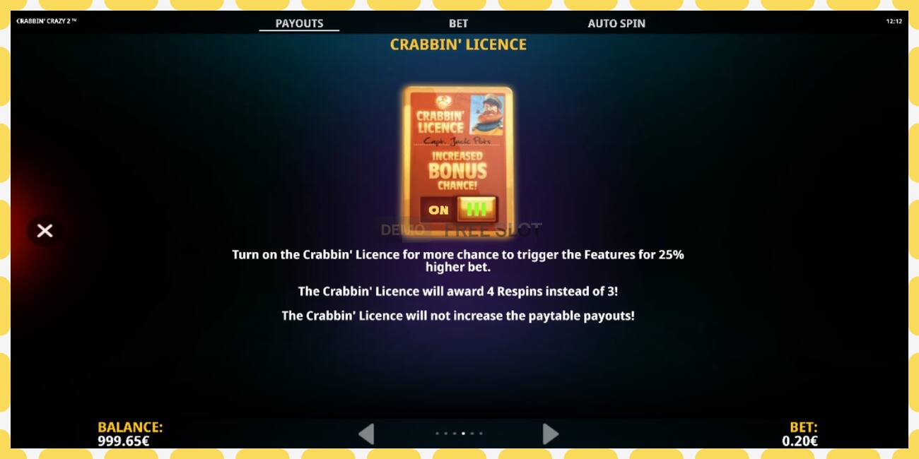 Demo slot Crabbin Crazy 2 free and without registration, picture - 1