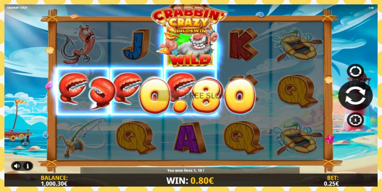 Demo slot Crabbin Crazy free and without registration, picture - 1