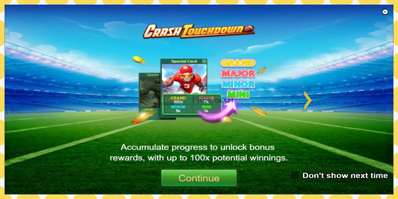 Demo slot Crash Touchdown free and without registration, picture - 1