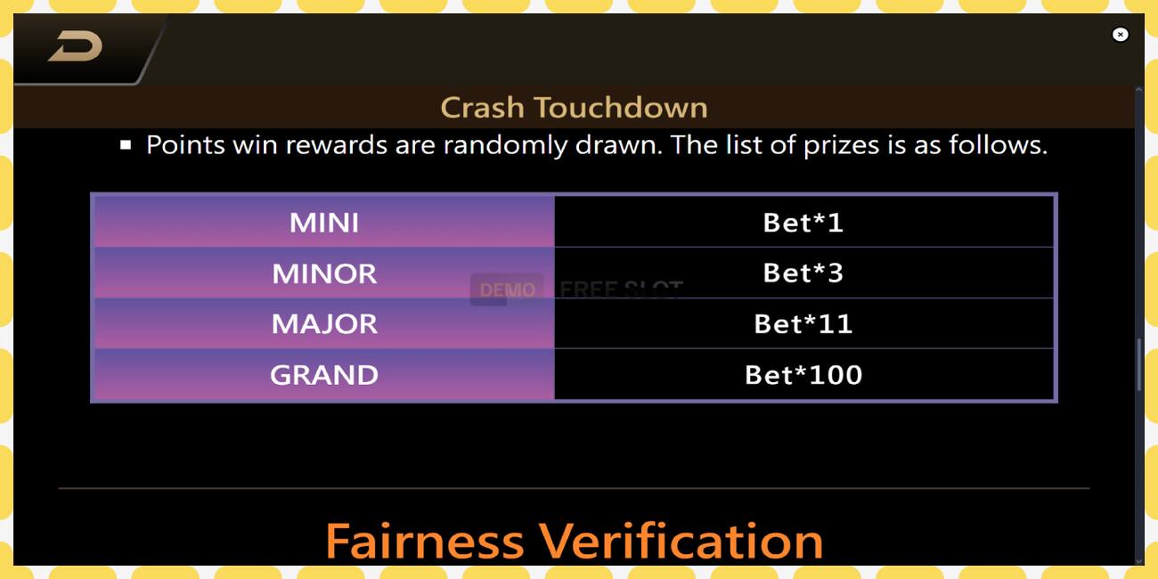 Demo slot Crash Touchdown free and without registration, picture - 1