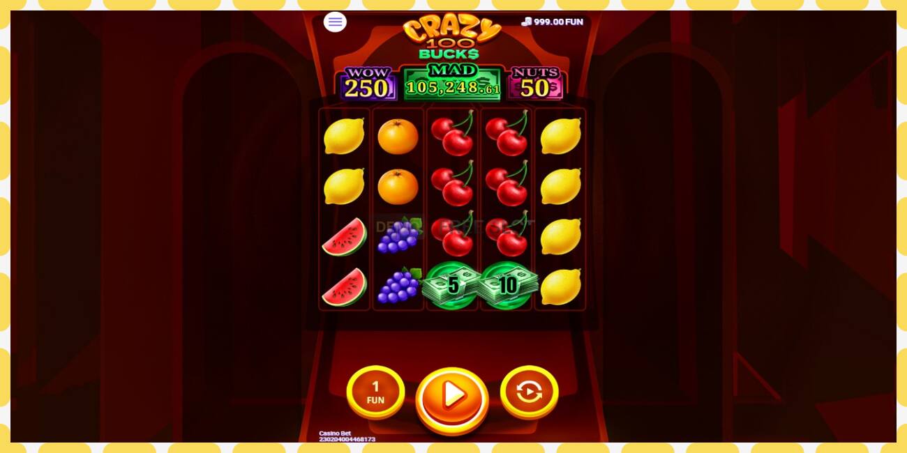 Demo slot Crazy 100 Bucks free and without registration, picture - 1