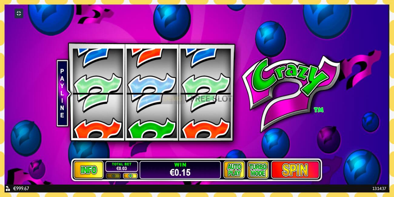 Demo slot Crazy 7 free and without registration, picture - 1