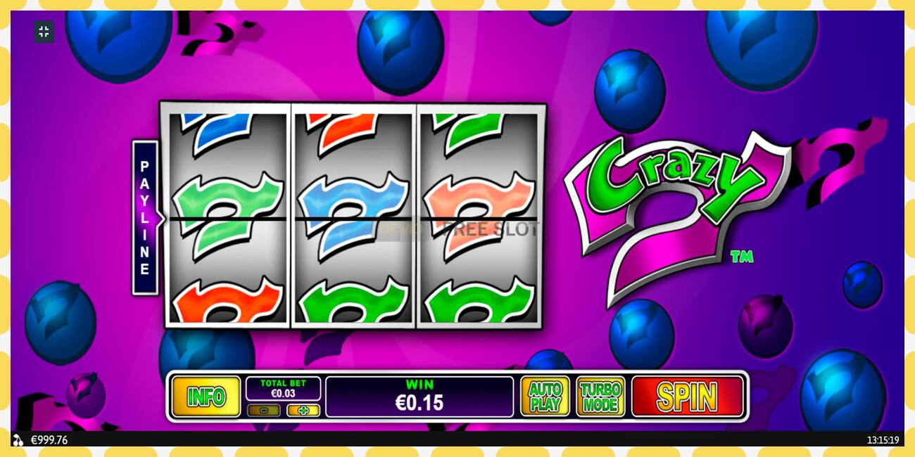 Demo slot Crazy 7 free and without registration, picture - 1