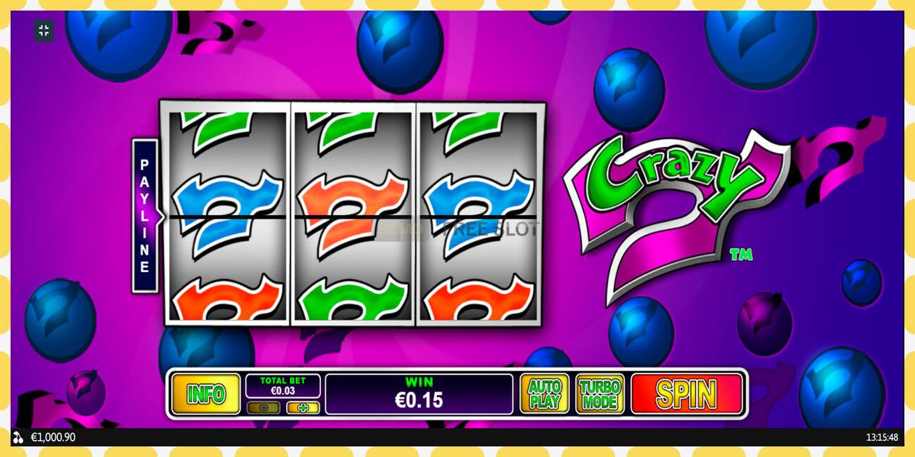 Demo slot Crazy 7 free and without registration, picture - 1