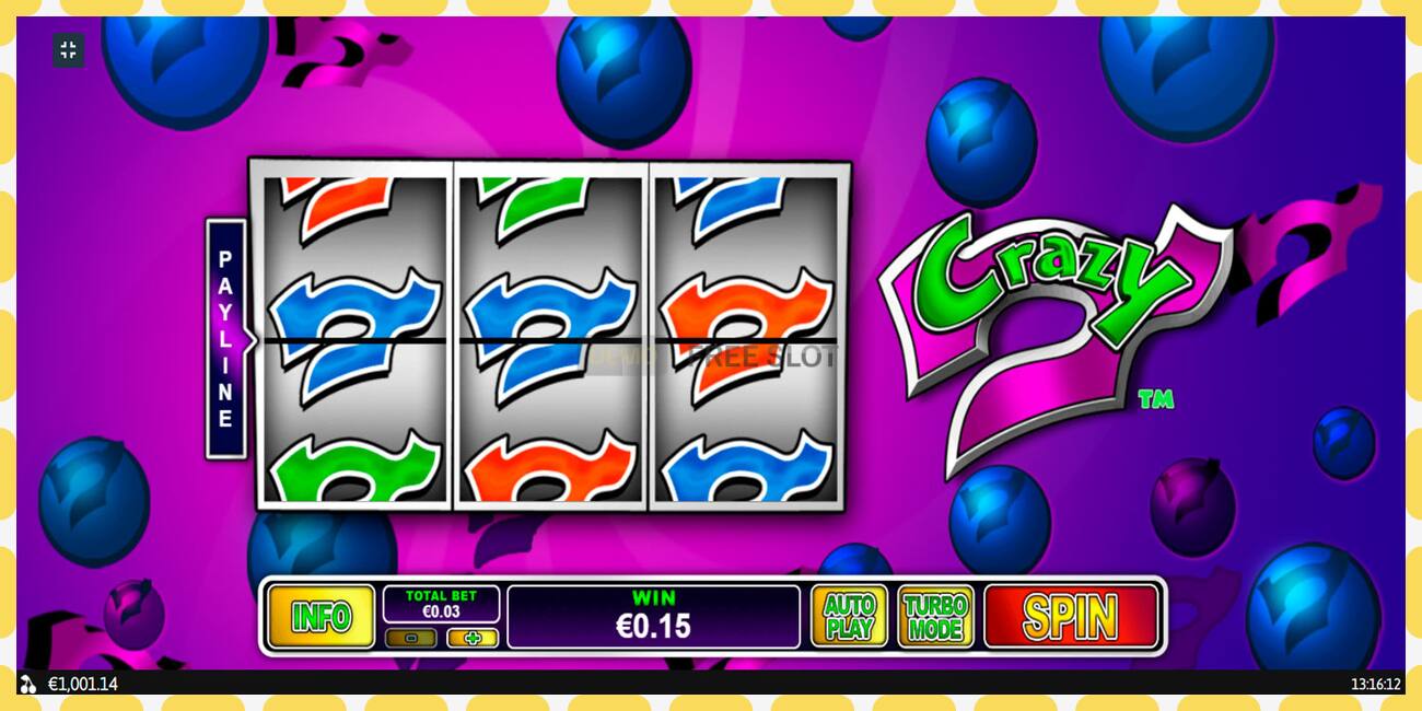 Demo slot Crazy 7 free and without registration, picture - 1