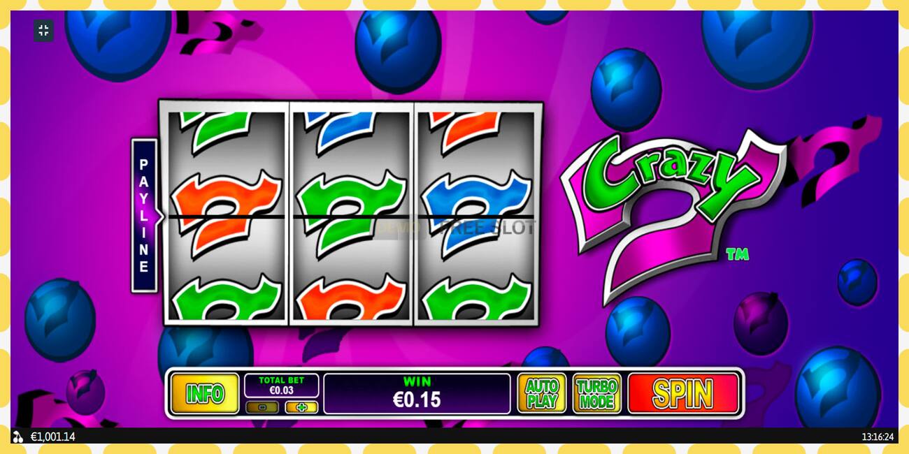 Demo slot Crazy 7 free and without registration, picture - 1