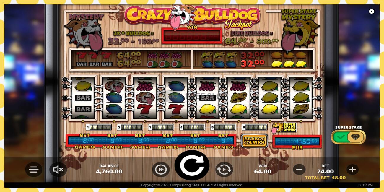 Demo slot Crazy Bulldog free and without registration, picture - 1