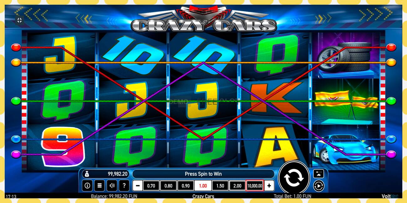 Demo slot Crazy Cars free and without registration, picture - 1