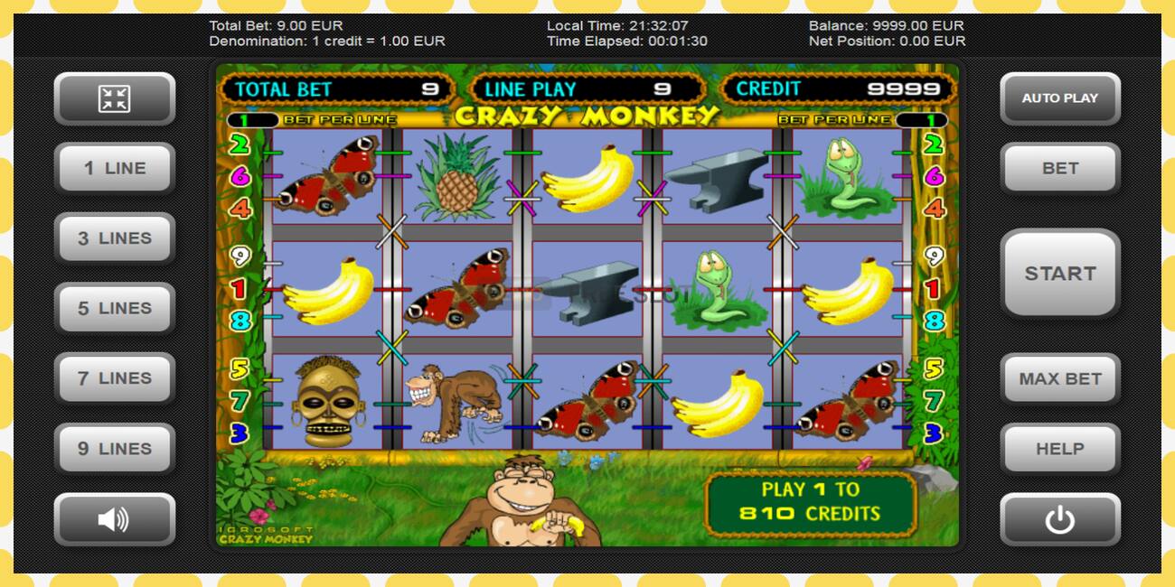 Demo slot Crazy Monkey free and without registration, picture - 1