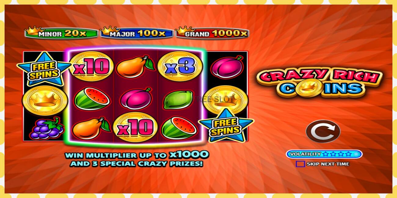 Demo slot Crazy Rich Coins free and without registration, picture - 1