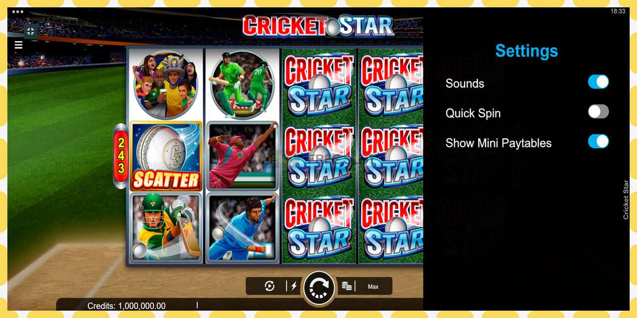 Demo slot Cricket Star free and without registration, picture - 1