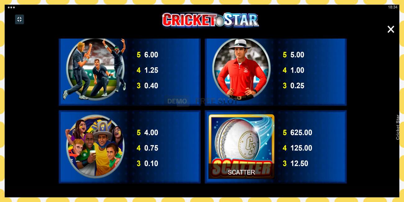 Demo slot Cricket Star free and without registration, picture - 1